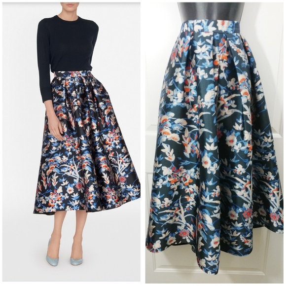 LK Bennett Dresses & Skirts - LK Bennett Tansia floral midi skirt 12 large xl